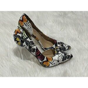 Just Fab Women’s Size 8 Lexie Butterfly Print Heels 4.5” Heel